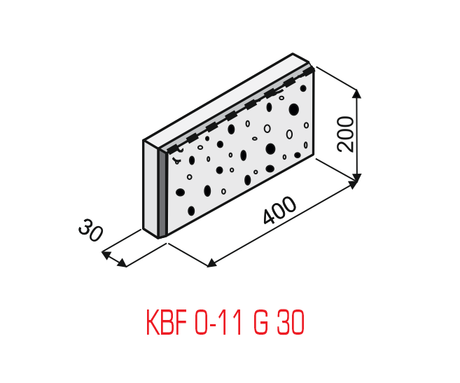 KBF 0-11 G 30 Přírodní | KB-BLOK